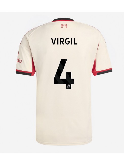 Liverpool Virgil van Dijk #4 Replika Borta Kläder 2025-26 Kortärmad Liverpool Virgil van Dijk #4 Replika Borta Kläder 2025-26 Kortärmad